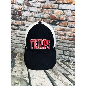 Maryland Terrapins Terps Legacy‎ L/XL Superflex Hat Cap Black White